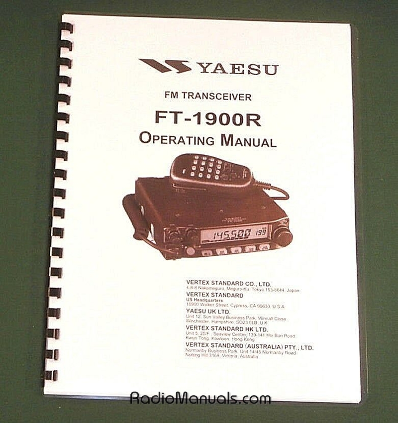 Yaesu FT-1900R Instruction Manual